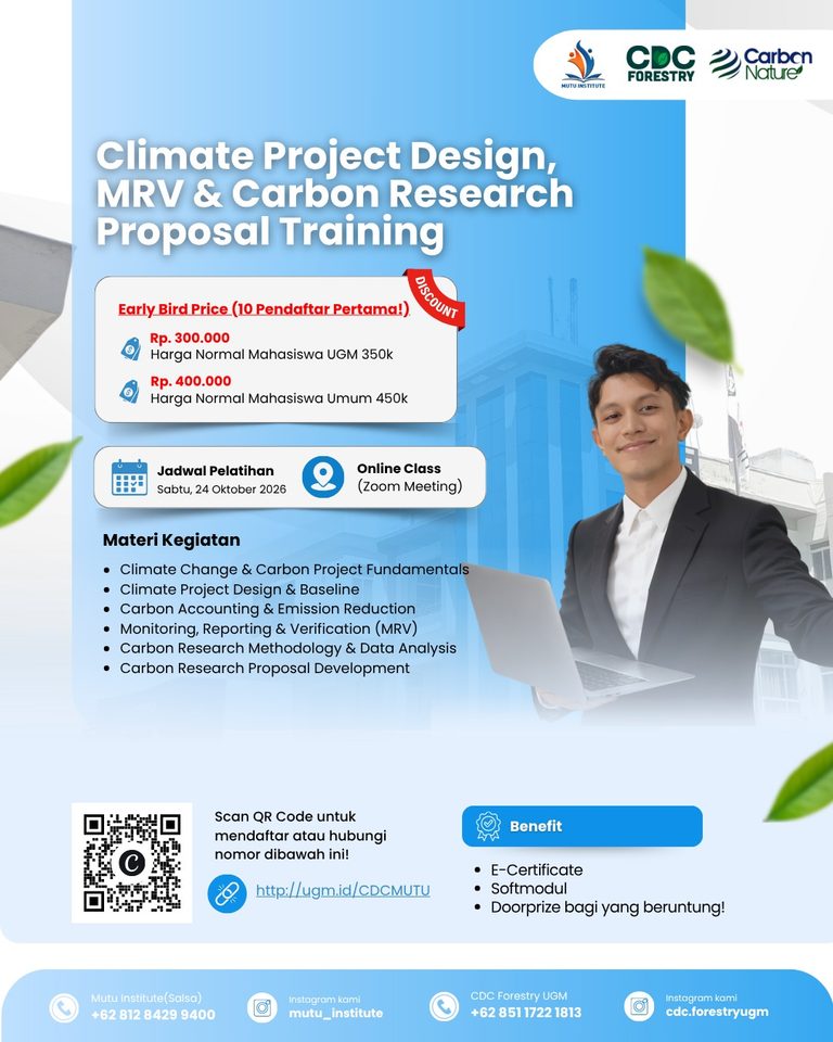CLIMATE PROJECT DESIGN, MRV & CARBON RESEARCH PROPOSAL TRAINING